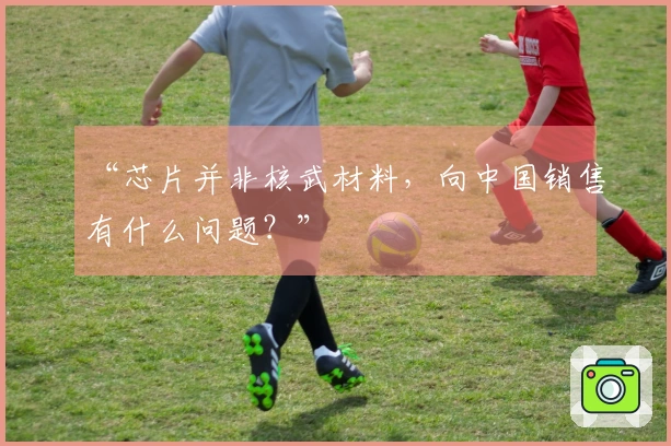 “芯片并非核武材料，向中国销售有什么问题？”